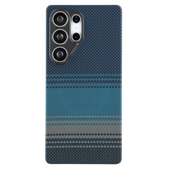 Etui do Samsung Galaxy S24 Ultra – magnetyczne Aramid Fiber, niebieskie