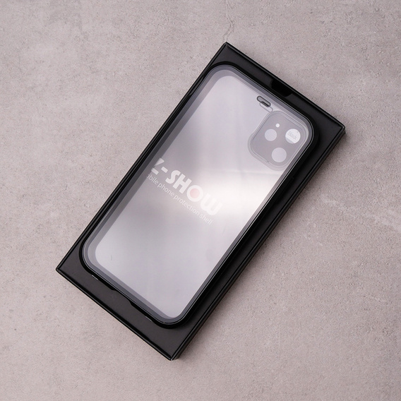 Etui do iPhone 11, Magnetic Dual Glass, czarne