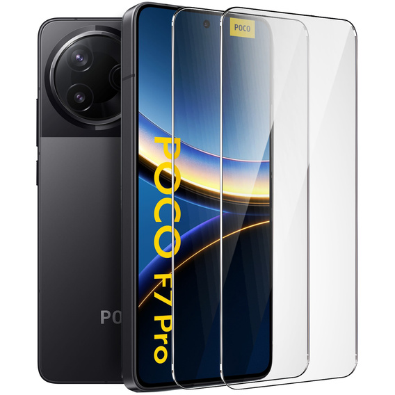 2x Szkło Hartowane ERBORD 9H Hard Glass do Xiaomi Poco F7 Pro – codzienna ochrona w eleganckim wydaniu