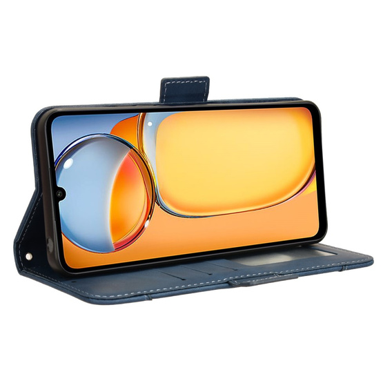 Etui z klapką do Xiaomi Redmi 13C / Poco C65, Card Slot, niebieskie