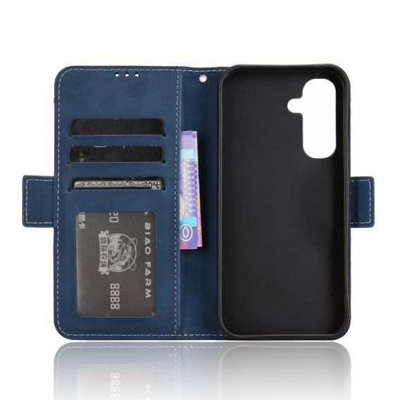 Etui z klapką do Oppo Reno 14F, Card Slot, portfelowe, czarne