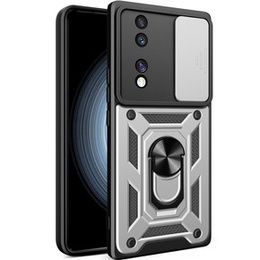 Etui pancerne do Honor 70 5G, CamShield Slide, srebrne