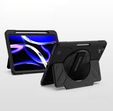Etui Dexnor 360° do iPad Pro 11 2024 (5 gen.), z paskiem i miejscem na rysik - czarne