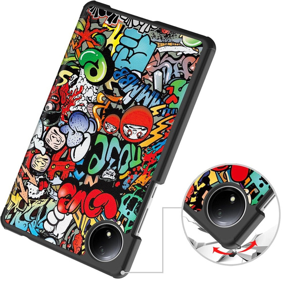 Etui do Xiaomi Redmi Pad SE 8.7", Smartcase, graffiti