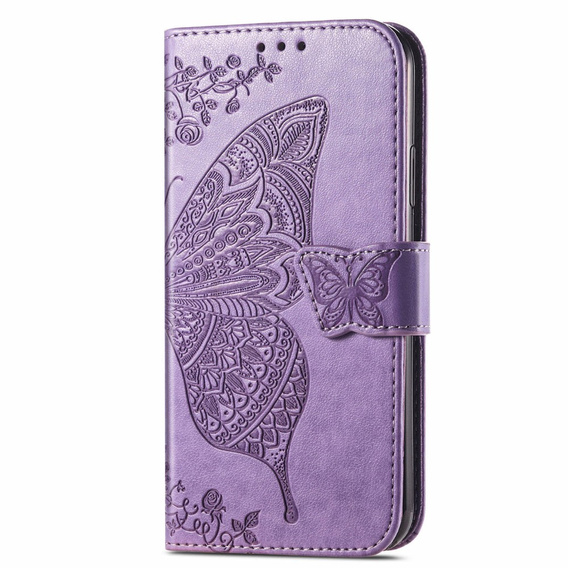 Etui z klapką Butterfly do Realme C71 – eleganckie i funkcjonalne, fioletowe