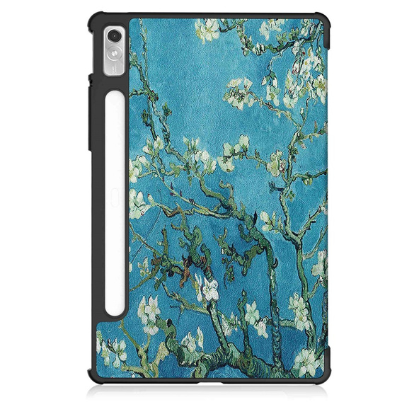 Etui do Lenovo Tab P11 Pro Gen 2 TB132FU TB132XU 11.2", Trójdzielne z miejscem na rysik, Kwiaty 