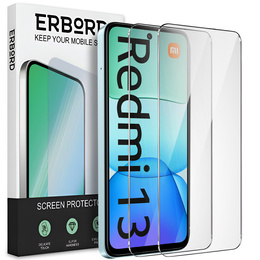 2x Szkło Hartowane ERBORD 9H Hard Glass do Xiaomi Redmi 13 – codzienna ochrona w eleganckim wydaniu