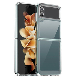 Etui ERBORD do Samsung Galaxy Z Flip4 5G, Hybrid Frame, Transparent