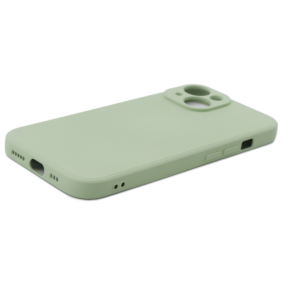 Etui do iPhone 15 Plus, Silicone Lite, zielone