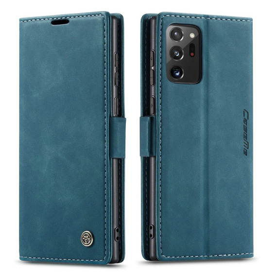 Etui CASEME do Samsung Galaxy Note 20 Ultra, Leather Wallet Case, zielone