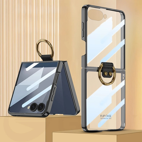 Etui Ring Holder do Samsung Galaxy Z Flip7 5G, czarne