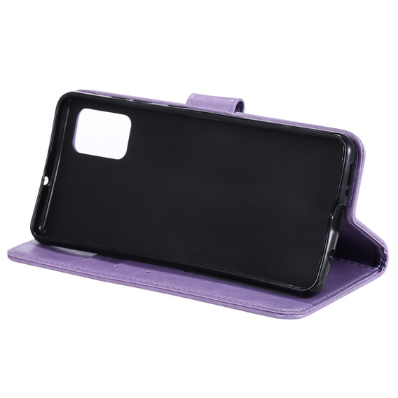 Etui z klapką do Oppo Reno6 5G, Mandala, fioletowe