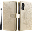 Etui z klapką do Samsung Galaxy S23 FE, Mandala, złote