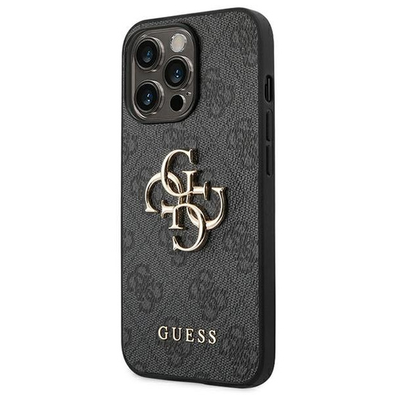 Etui GUESS do iPhone 14 Pro, 4G Big Metal Logo, szare