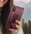 Etui pancerne do iPhone XS Max, Dexnor Full Body, czerwone