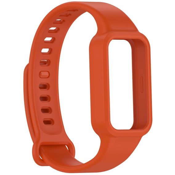 Pasek Silikonowy do Xiaomi Smart Band 9 Active / Xiaomi Redmi Band 3, Pomarańczowy