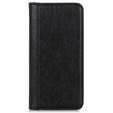 Etui do Motorola Moto G24 / G24 Power / G04, Wallet Litchi Leather, czarne