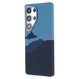 Etui do Samsung S25 Ultra, Carbon Fiber MagSafe, niebieskie / granatowe