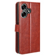 Etui z klapką do Infinix Hot 30, Crazy Horse Wallet, brązowe