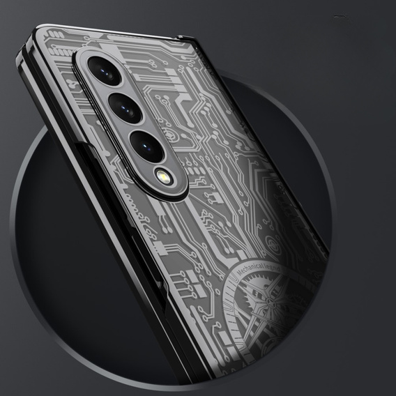 Etui do Samsung Galaxy Z Fold 4 5G, Mechanical Legend, czarne