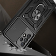 Zestaw Etui NOX Camera Slide do Samsung Galaxy A13 4G - Black + Szkło