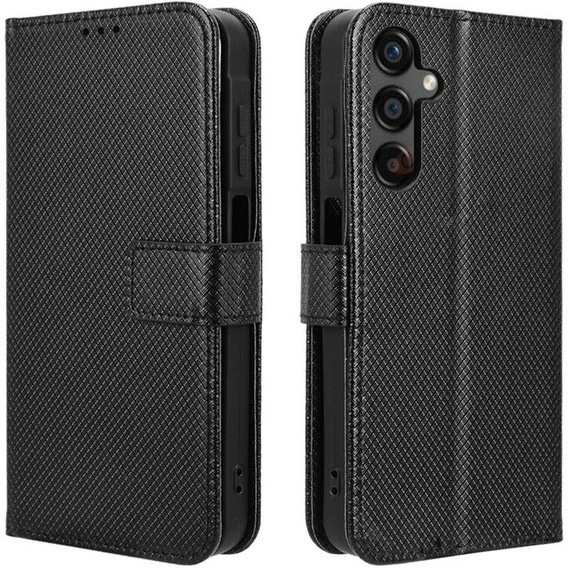 Etui z klapką do Samsung Galaxy M55 5G, Wallet Smart Magnet, czarne