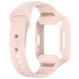 Pasek Silikonowy z Etui do Xiaomi Redmi Watch 3 Active, Różowy