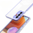 Etui do Samsung Galaxy A14 5G, Fusion Hybrid, przezroczyste / fioletowe