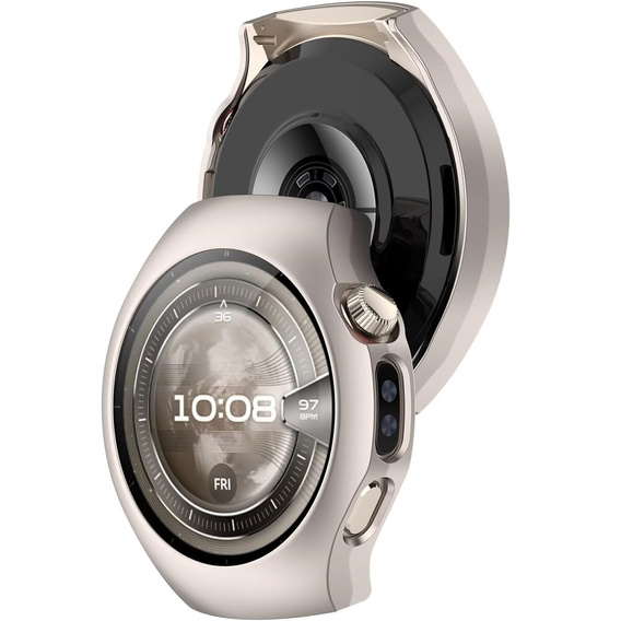 Etui ochronne do Huawei Watch 5 42mm – cienka obudowa z trwałego tworzywa - tytanowa