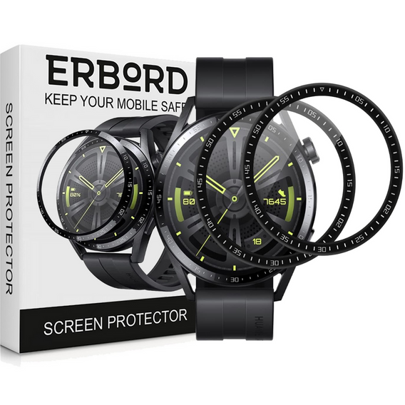 2x Szkło Hybrydowe ERBORD do Huawei Watch GT 3 46mm