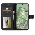 Etui z klapką do Google Pixel 8A, LC.IMEEKE, czarne