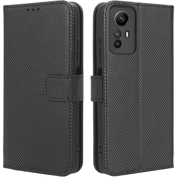 Etui z klapką do Xiaomi Redmi Note 12S 4G, Wallet Smart Magnet, czarne