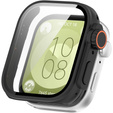 Bransoleta Milanese + 2w1 Etui + Szkło Hartowane do Huawei Watch Fit 3, Czarna