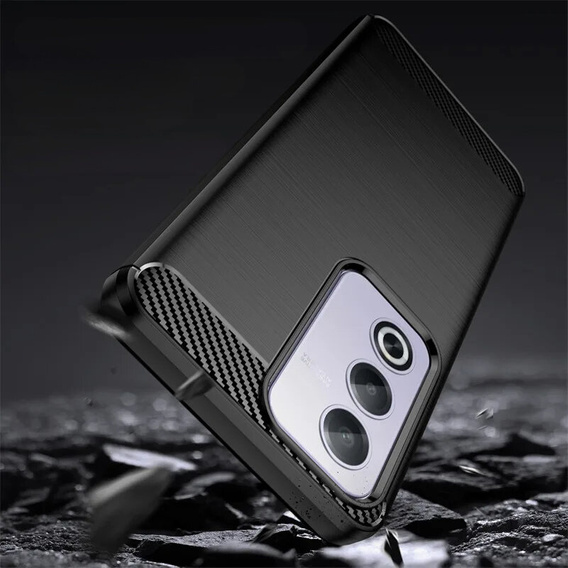 Etui do Oppo A80, Carbon, czarne