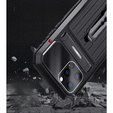 Etui do iPhone 13 Pro, Armor Kickstand, pancerne, z podstawką, czarne