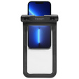 Wodoszczelne czarne etui Spigen A601 Universal Waterproof Case 2-Pack