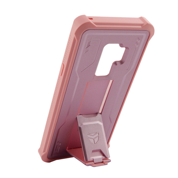 Etui pancerne do Samsung Galaxy S9 Plus, Dexnor Full Body, różowe rose gold