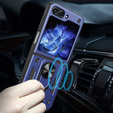 Etui pancerne do Samsung Galaxy Z Flip5 5G, Nox Case Ring, niebieskie