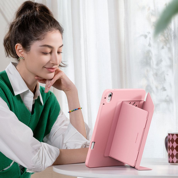 Etui do iPad 11" 2025 A16 (11 gen.) / iPad 10.9" 2022 (10 gen.), ESR Flip Hybrid, różowe