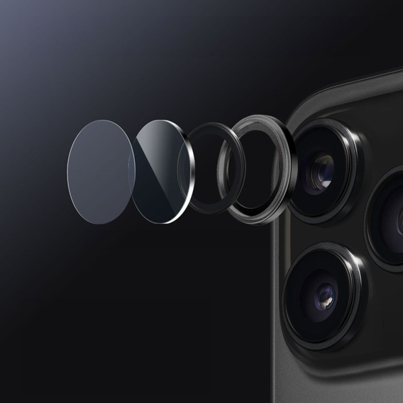 Szkło na aparat ERBORD OPTIK Pro – zestaw 2 szt. do iPhone 17 Pro / 17 Pro Max