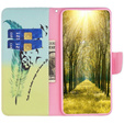 Etui z klapką do Xiaomi 13 Lite, Wallet, Feather niebieskie / żółte