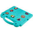 Etui do iPad Air 11" 2025/2024 (7/6 gen.), Cute Patterns, z podstawką, zielone
