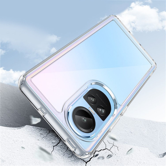 Etui do Oppo Reno 10 / 10 Pro, Fusion Hybrid, przezroczyste