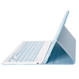 Etui z klawiaturą do iPad 11" 2025 A16 (11 gen.) / iPad 10.9" 2022 (10 gen.) z miejscem na Apple Pencil, niebieskie