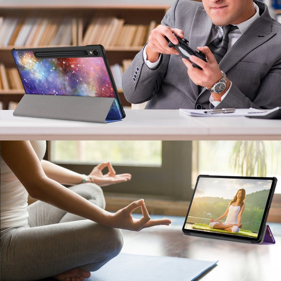 Etui do Samsung Galaxy Tab S9, Smartcase Hybrid z miejscem na rysik, galactic