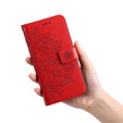 Etui z klapką do Samsung Galaxy A53 5G, Mandala Flower, czerwone