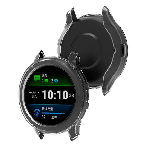 Etui do Garmin Venu 3S, Czarne / Przezroczyste