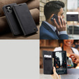 Etui CASEME do iPhone 14 Pro, Leather Wallet Case, czarne