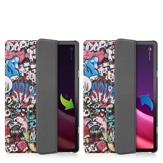 Etui do Lenovo Tab P11 Gen 2 TB350FU TB350XU 11.5", Smartcase, graffiti