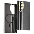 Etui do Samsung Galaxy S24 Ultra, Carbon Fiber MagSafe, szare